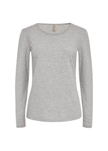 Grey Long Sleeve Top