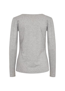 Grey Long Sleeve Top