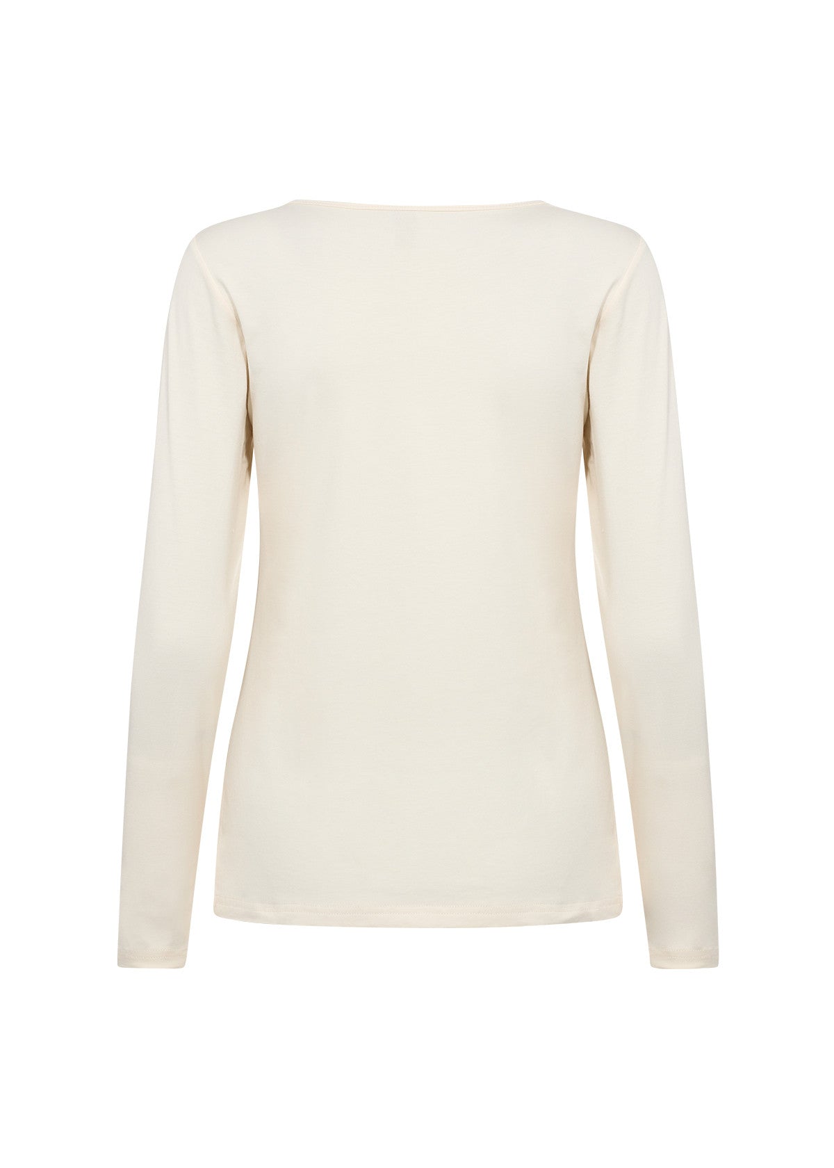 Cream Long Sleeve Top