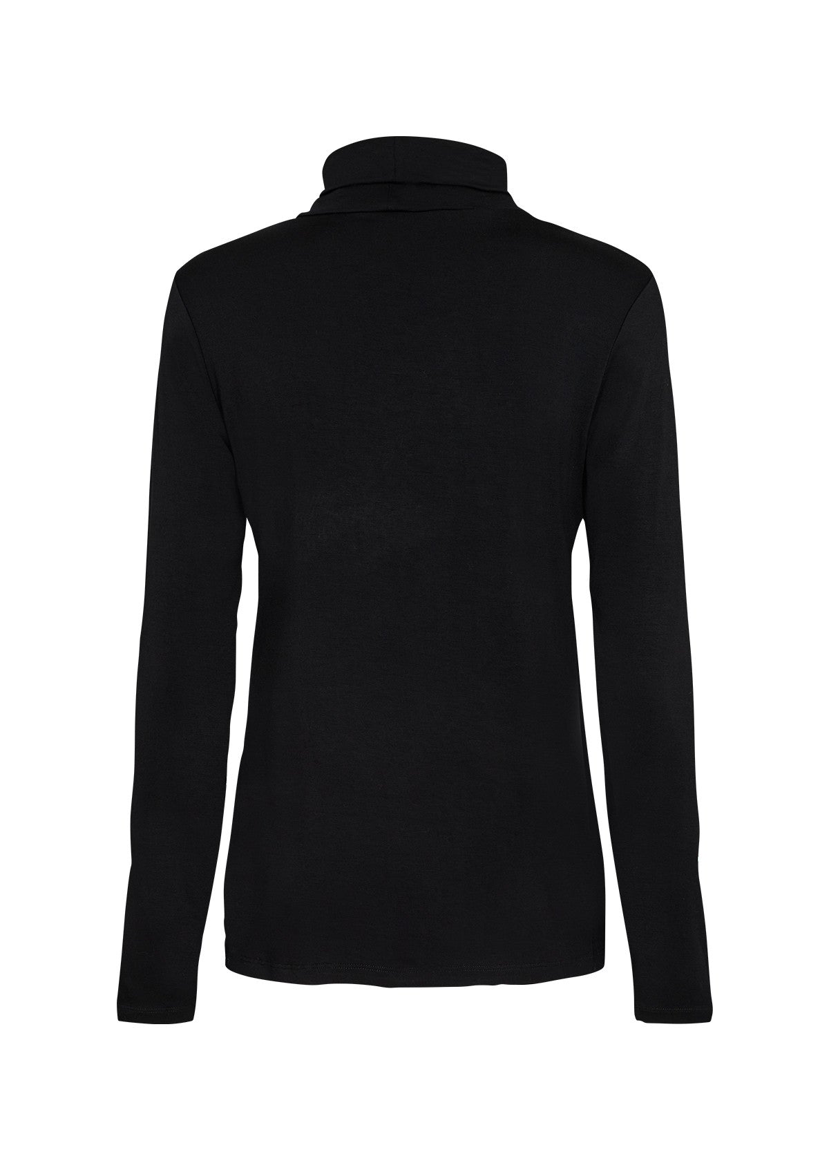 Black Roll Neck Top