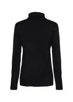 Load image into Gallery viewer, Black Roll Neck Top
