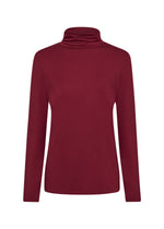 Load image into Gallery viewer, Wine Roll Neck Top

