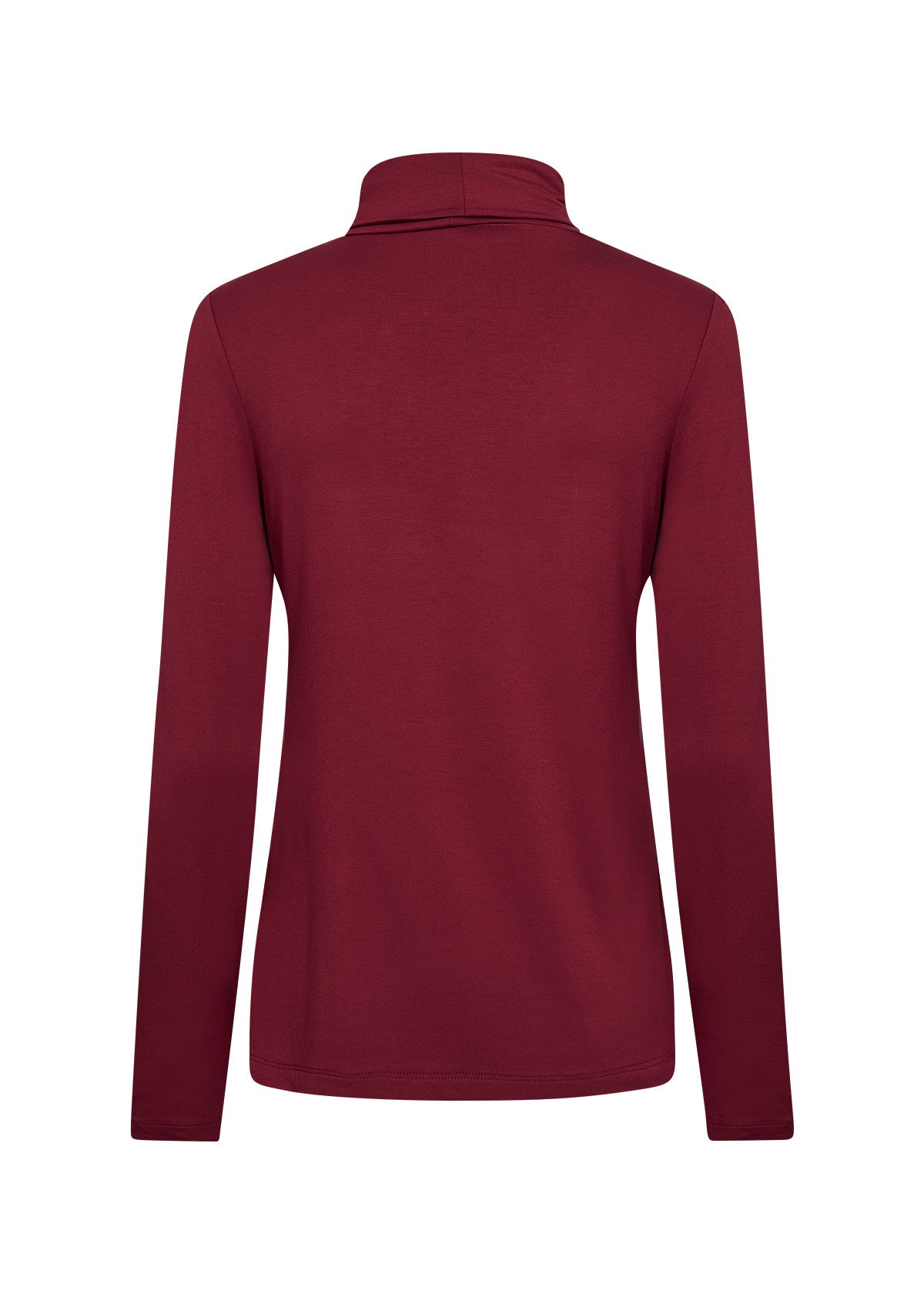Wine Roll Neck Top
