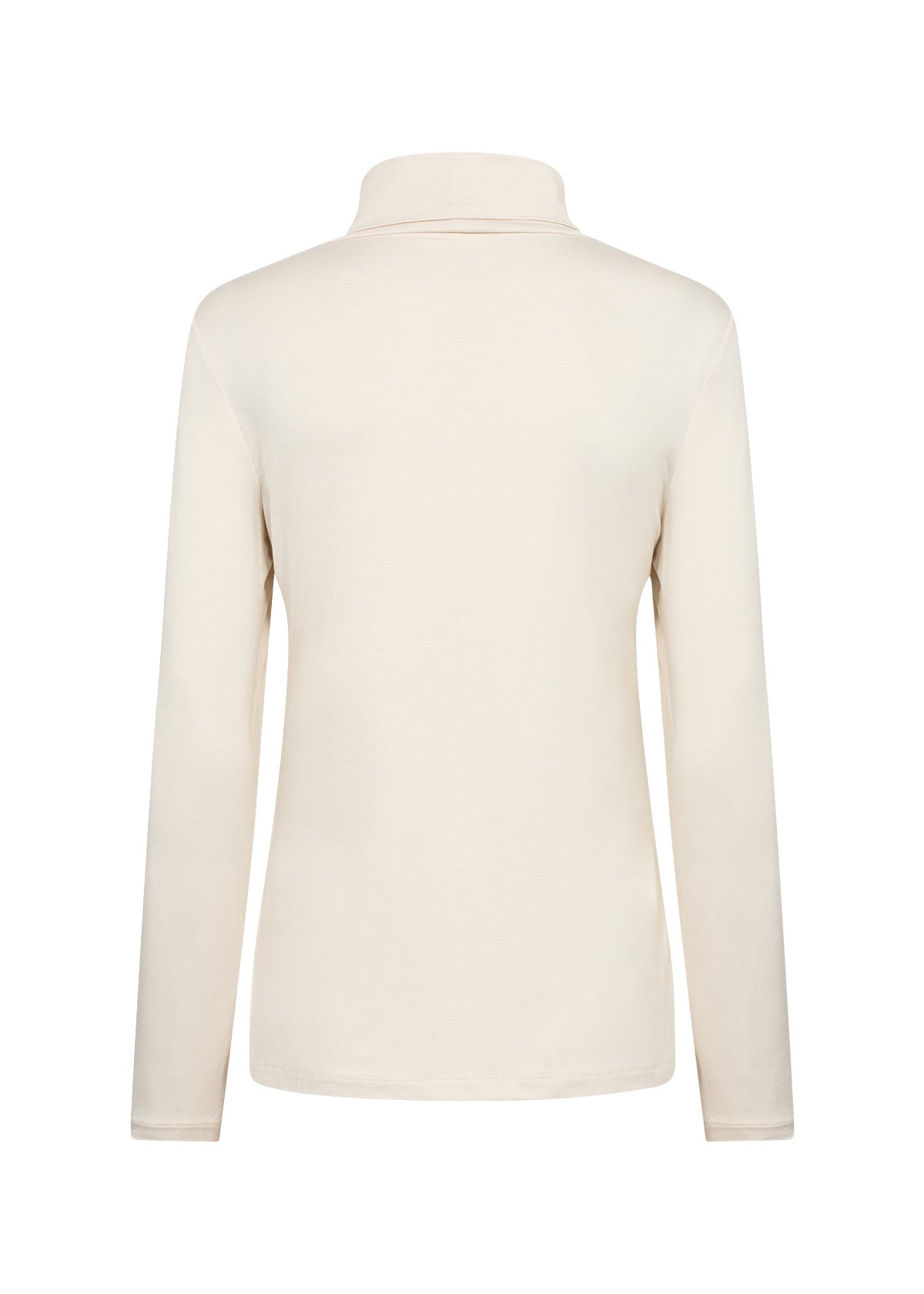 Cream Roll Neck Top