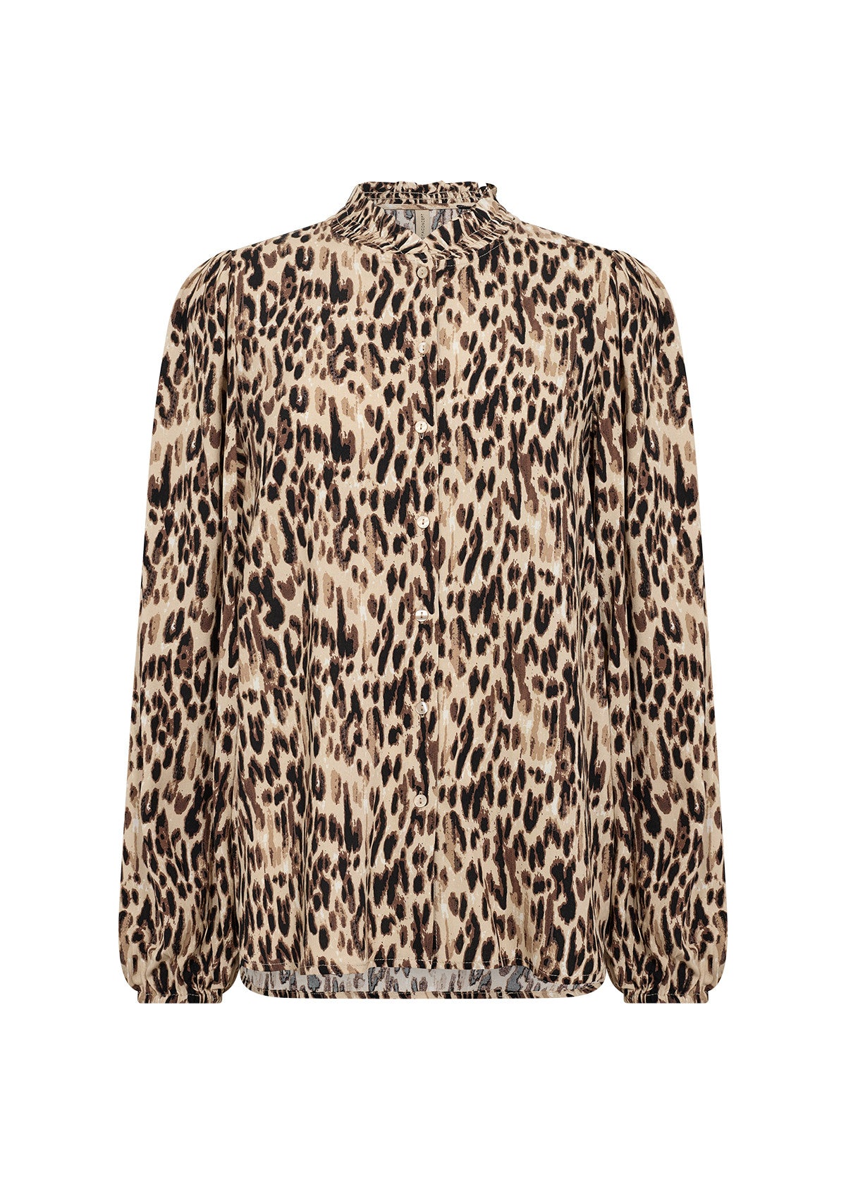 Brown Animal Print Blouse