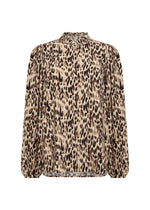 Load image into Gallery viewer, Brown Animal Print Blouse

