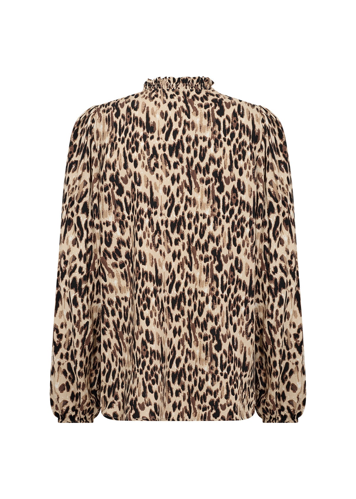 Brown Animal Print Blouse