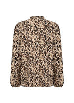 Load image into Gallery viewer, Brown Animal Print Blouse
