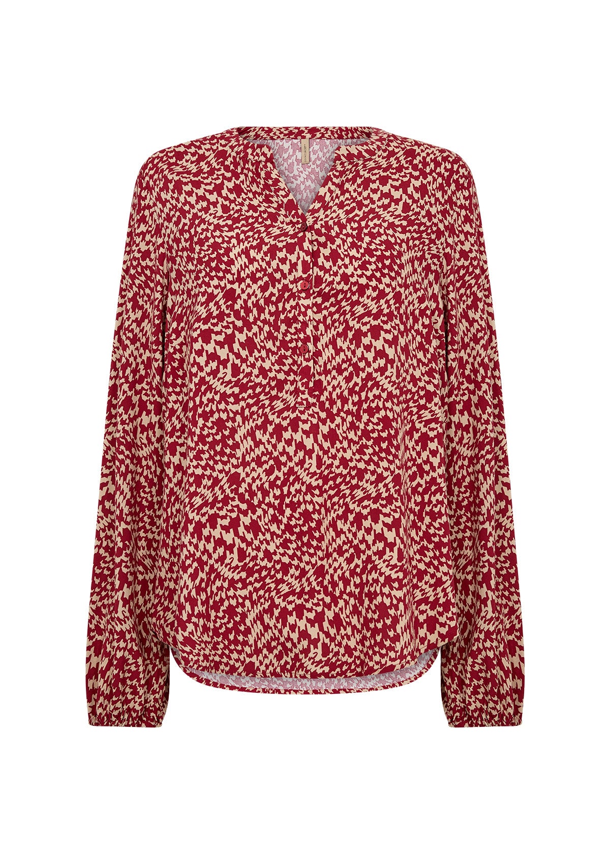 Red Printed Blouse