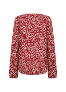 Red Printed Blouse