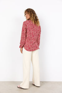 Red Printed Blouse