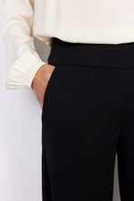Load image into Gallery viewer, Black Wide Leg Trouser
