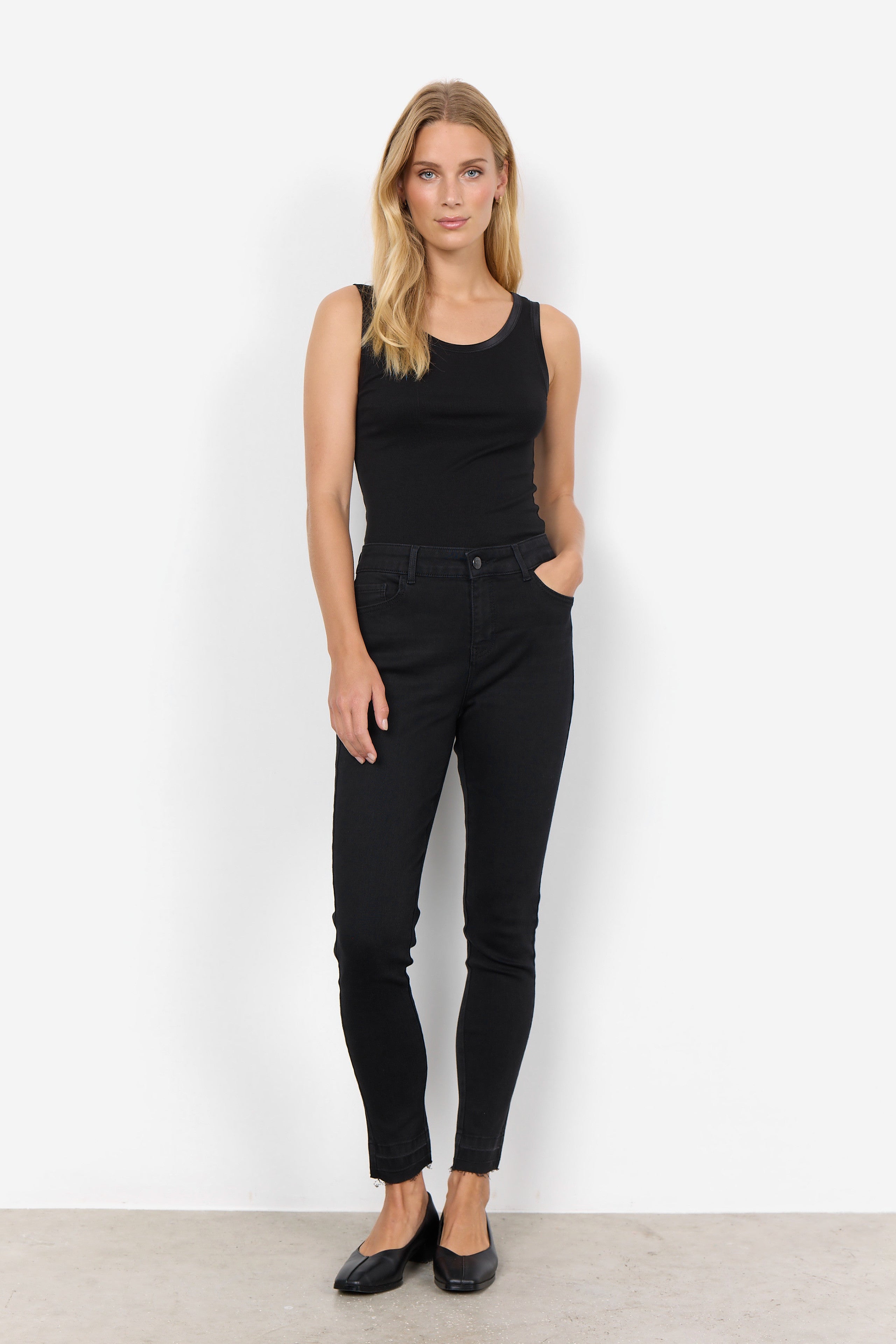 Black Vest Top