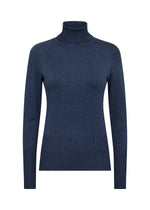 Load image into Gallery viewer, Blue Rollneck Jumper
