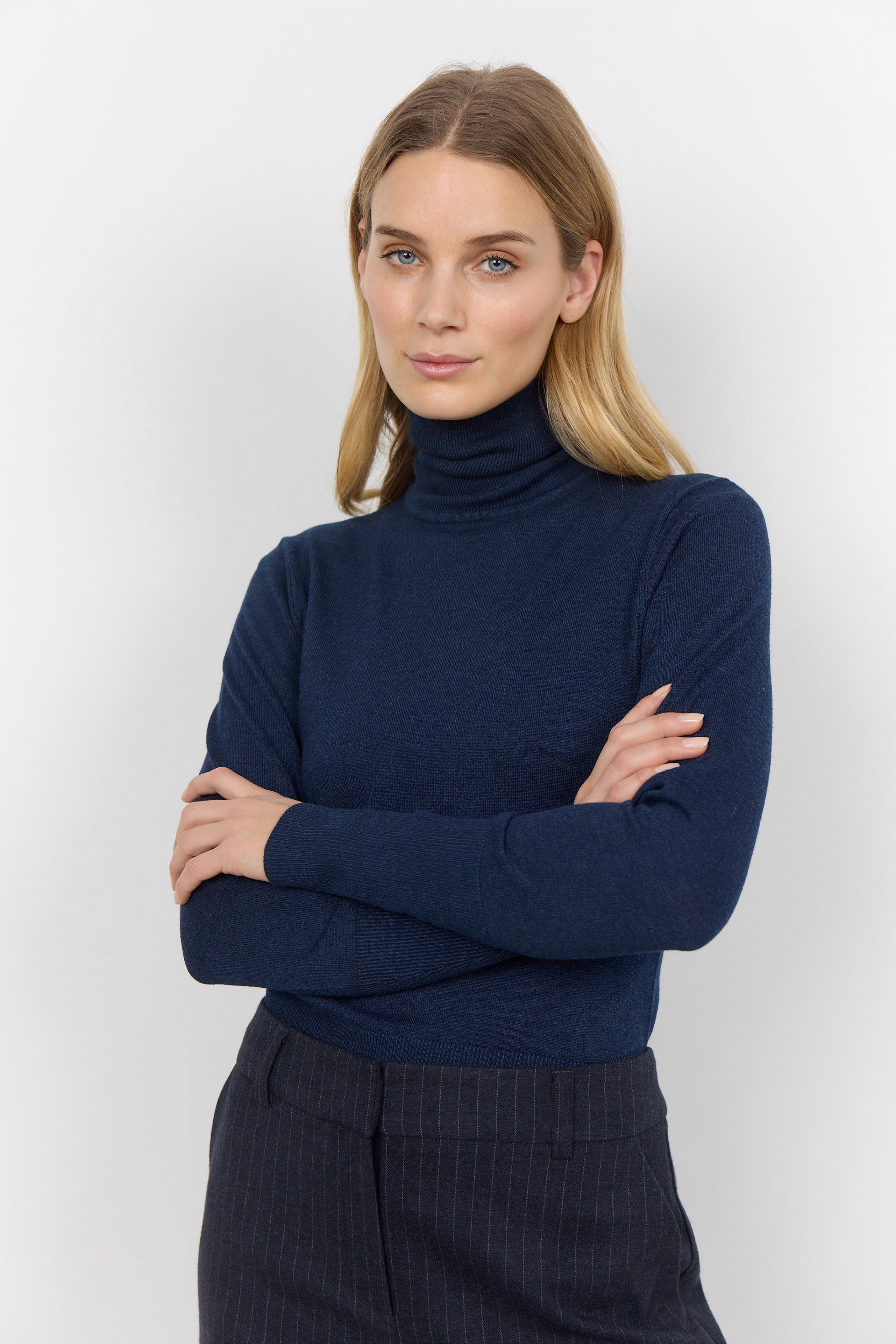 Blue Rollneck Jumper