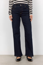 Load image into Gallery viewer, Dark Denim Wide Leg Jeans
