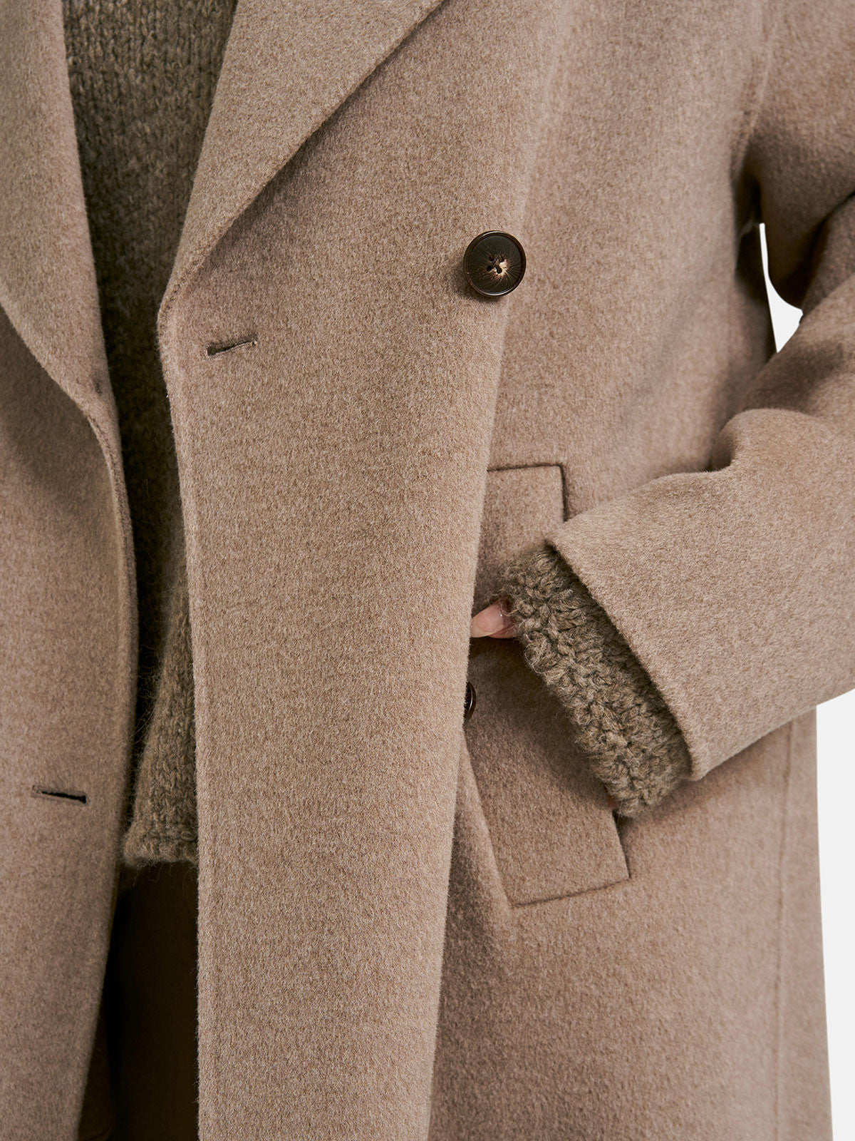Stone Wool Coat -MINK