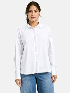 White Ruffle Shirt