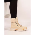 Load image into Gallery viewer, Beige Evelyn Waterproof Boot
