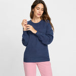 Load image into Gallery viewer, Navy Round Neck Jumper
