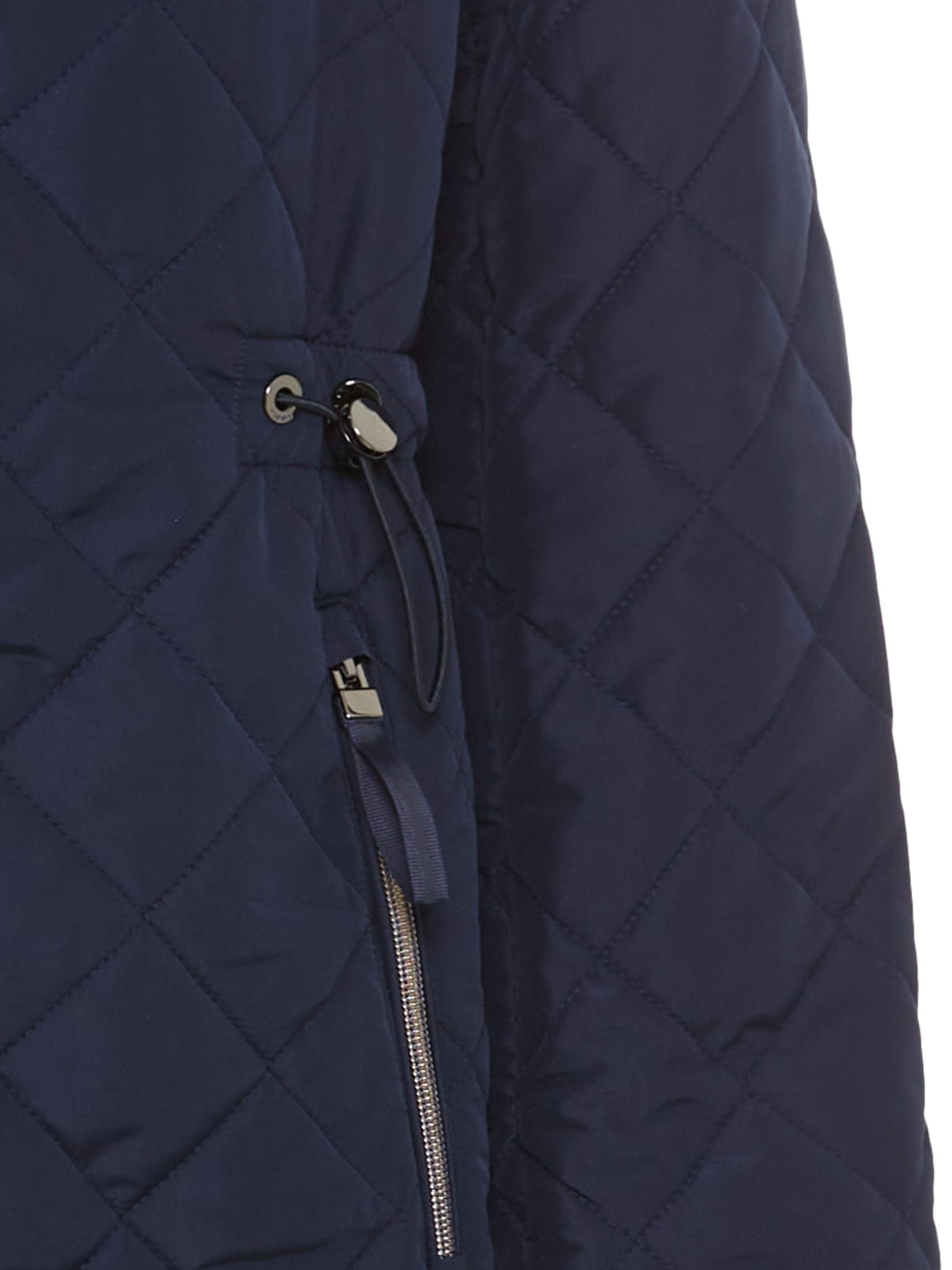 Navy Quilted Coat