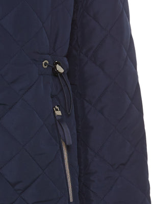 Navy Quilted Coat