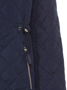 Navy Quilted Coat