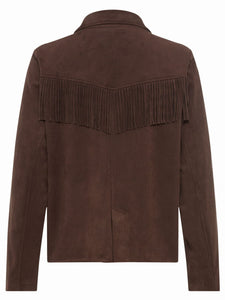 Chocolate Suedette Jacket