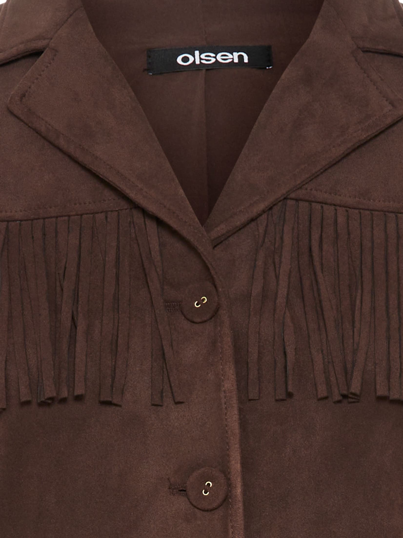 Chocolate Suedette Jacket