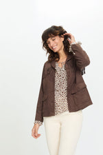 Load image into Gallery viewer, Chocolate Suedette Jacket
