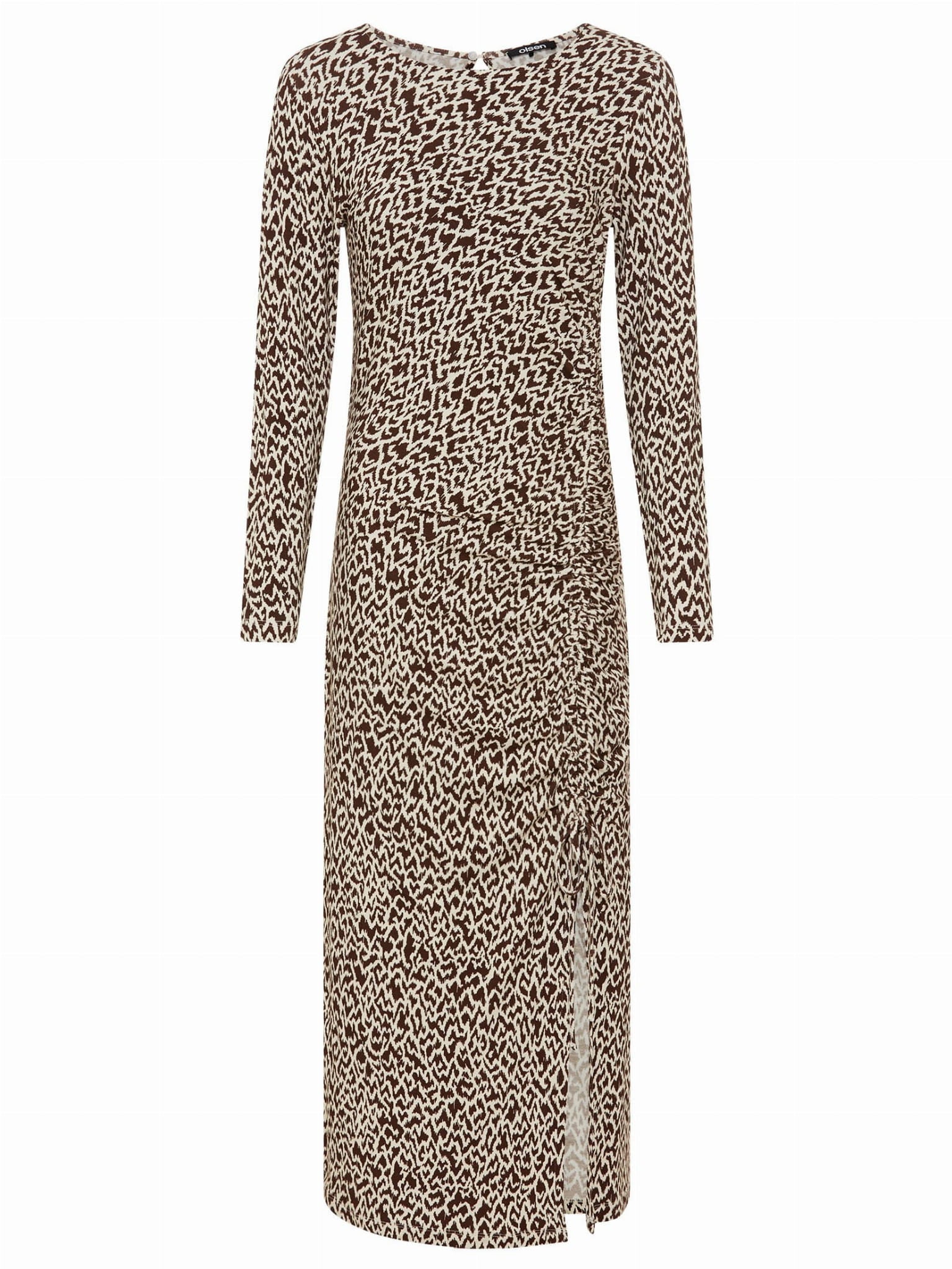Chocolate Printed Midi Dress