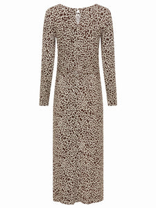Chocolate Printed Midi Dress