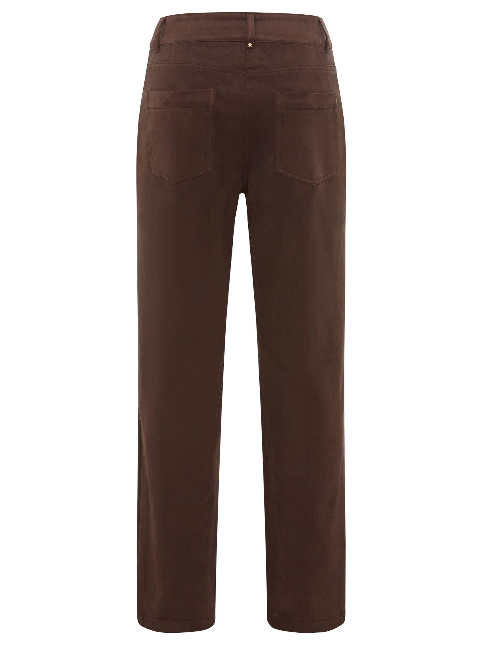 Chocolate Suedette Trousers