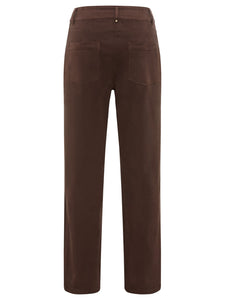 Chocolate Suedette Trousers