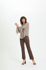 Load image into Gallery viewer, Chocolate Suedette Trousers
