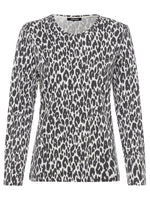 Load image into Gallery viewer, Grey Animal Print Top
