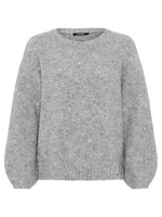 Load image into Gallery viewer, Grey Sequin Shimmer Jumper
