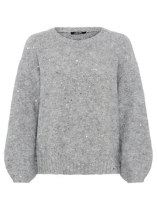 Grey Sequin Shimmer Jumper