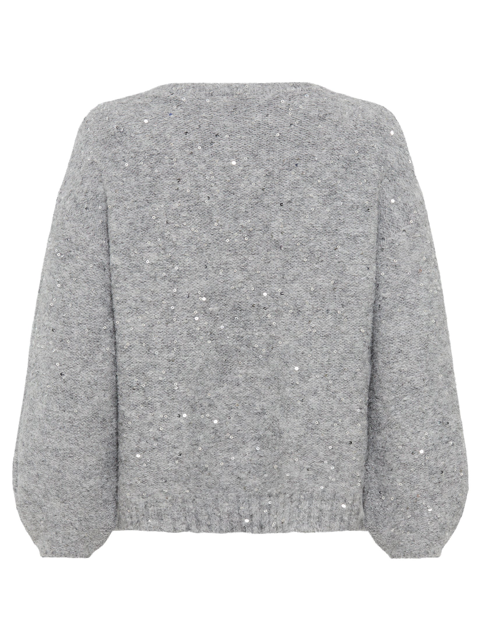 Grey Sequin Shimmer Jumper