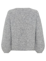 Load image into Gallery viewer, Grey Sequin Shimmer Jumper
