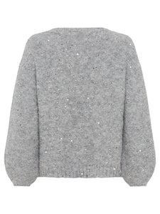 Grey Sequin Shimmer Jumper
