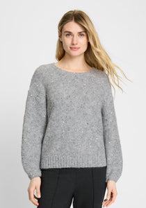 Grey Sequin Shimmer Jumper