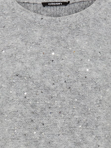 Grey Sequin Shimmer Jumper