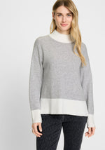 Load image into Gallery viewer, Grey Cora Turtleneck Jumper
