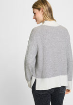 Load image into Gallery viewer, Grey Cora Turtleneck Jumper
