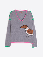 Load image into Gallery viewer, Grey Dachshund Jumper
