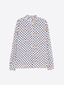 White Star & Leopard Print Shirt
