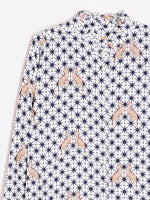 Load image into Gallery viewer, White Star &amp; Leopard Print Shirt
