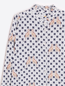 White Star & Leopard Print Shirt