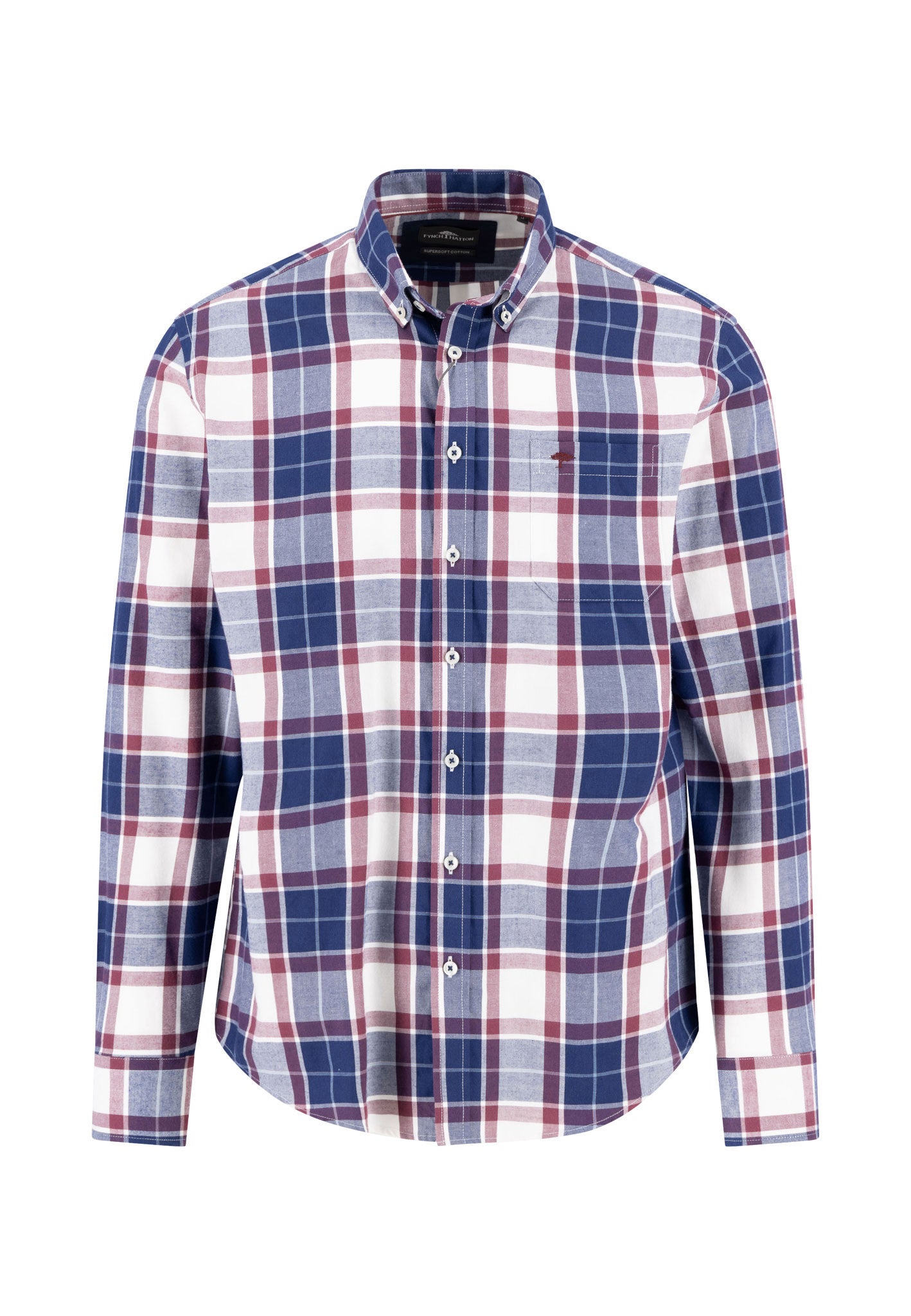 Merlot Twill Check Shirt
